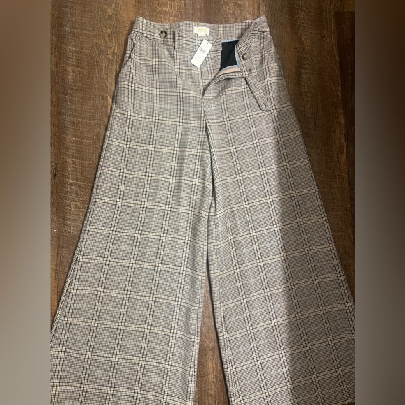 Maeve Plaid Wide Length Pants Anthropologie - Picture 7 of 8